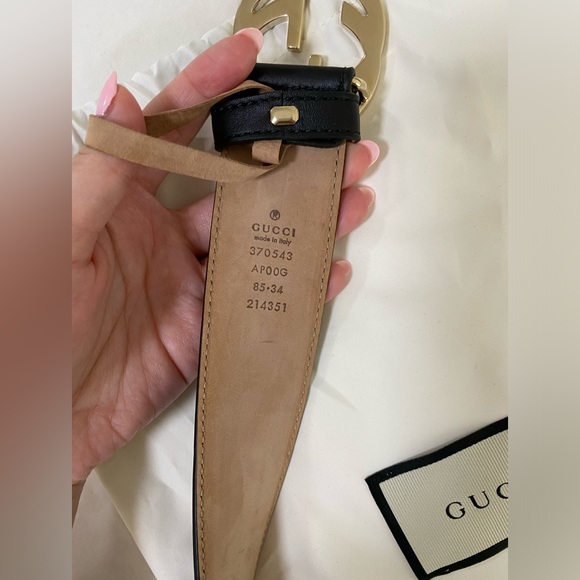 Gucci Interlocking G leather belt size 85 - Picture 4 of 4